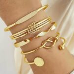 Bracelet - Lot de 5 pièces en Alliage Élégant