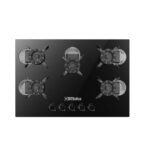 PLAQUE TECNOLUX ENCASTRABLE 5 FEU A GAZ 90x60